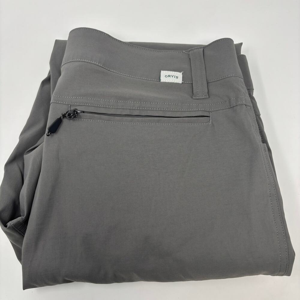 Orvis Mens 34x30 Gray Forged Iron Hiking Trek Pants